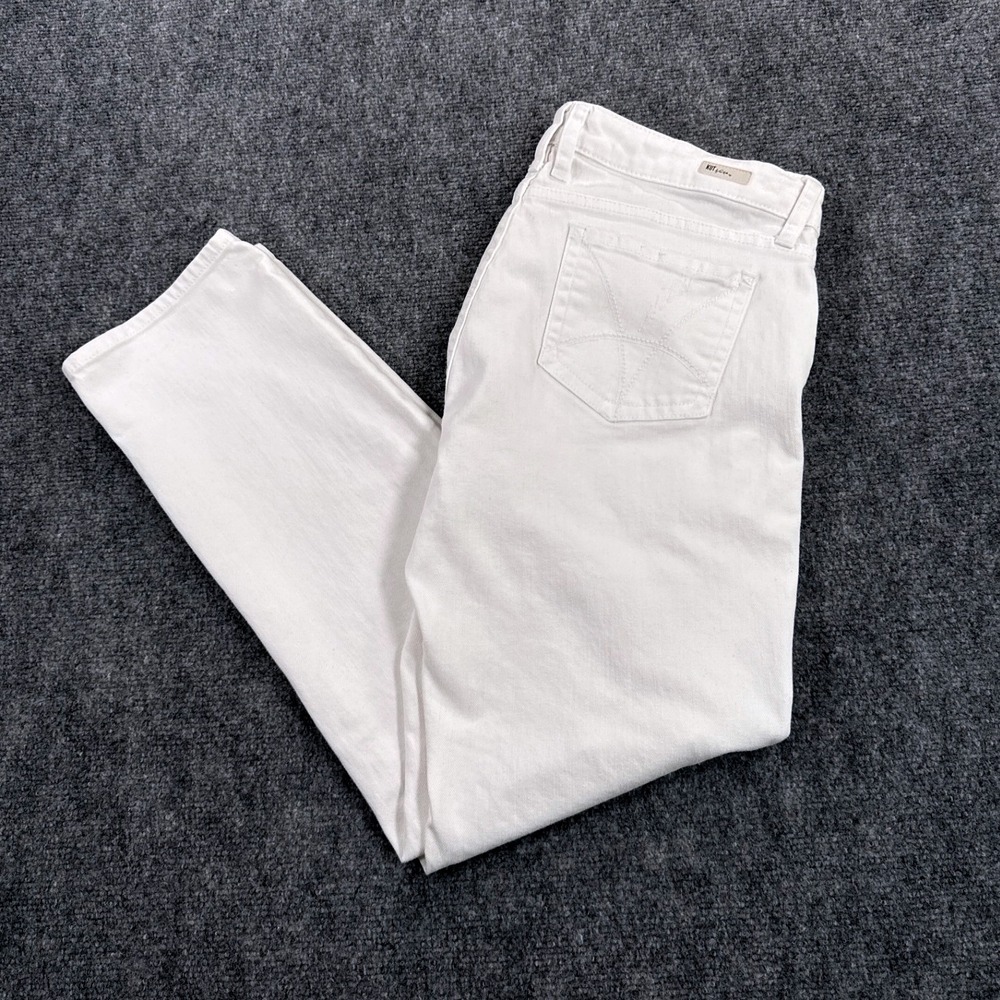KUT from the Kloth Womens 8 White Distressed Straight Leg Jeans KP494MJ7